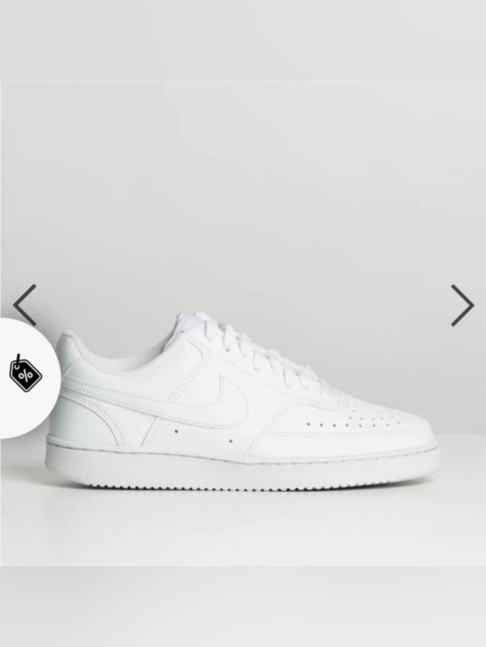 Nike Court Vision Lo NN White Sneakers - Size 8.5 Women's